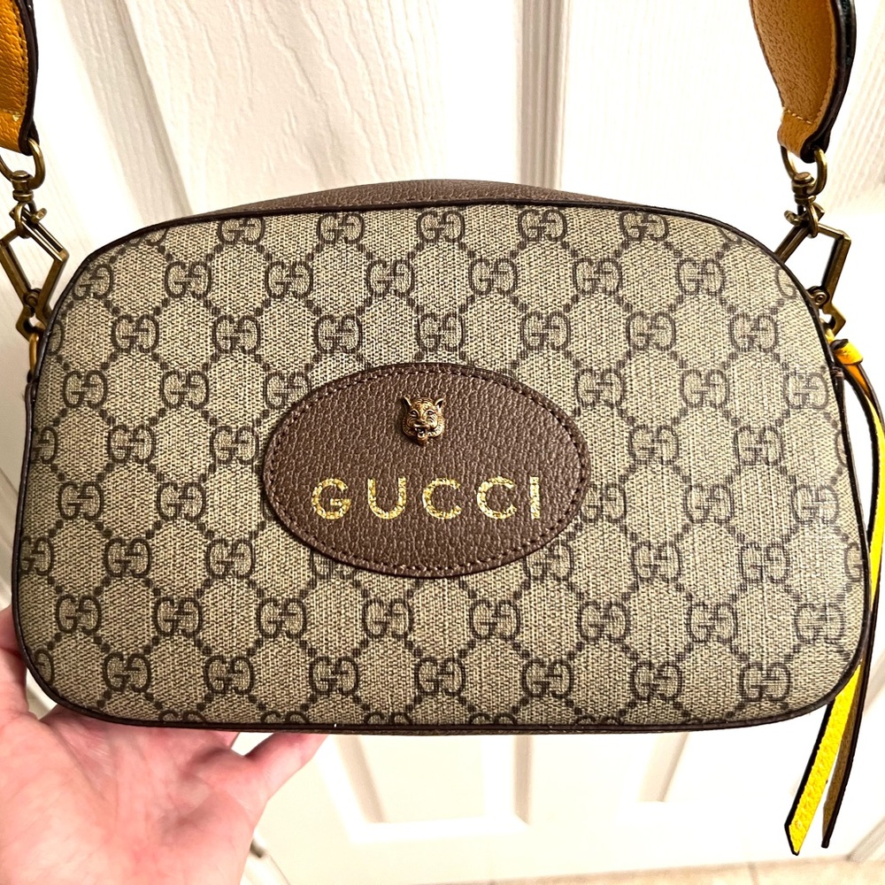G uc ci Brown and Gold Women's Bag